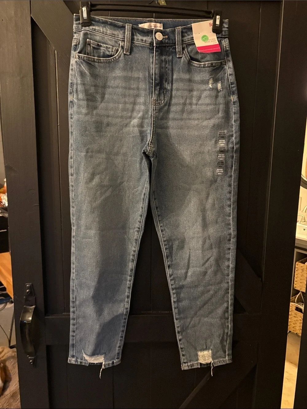 SO High-Rise Light Blue Distressed Women's Jeans
